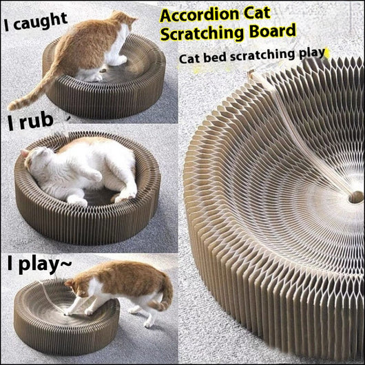 Rascador Corrugado para Gatos con Diseño Acordeón Resistente - Image 9