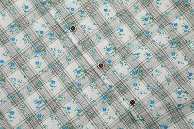 Camisa Suelta Estampado Floral y Cuadros para Hombre - Image 29