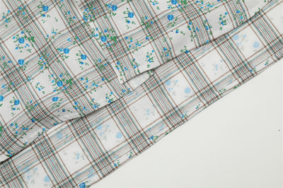 Camisa Suelta Estampado Floral y Cuadros para Hombre - Image 33