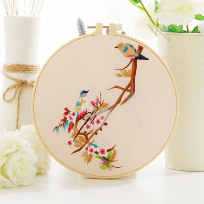 Kit Completo de Bordado Manual - Diseño Floral y Aves Estilo Chino - Image 21