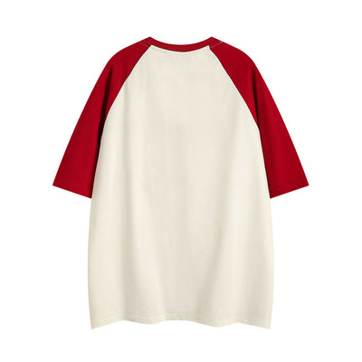 Camiseta Holgada con Letras para Hombre - Manga Corta - Image 20
