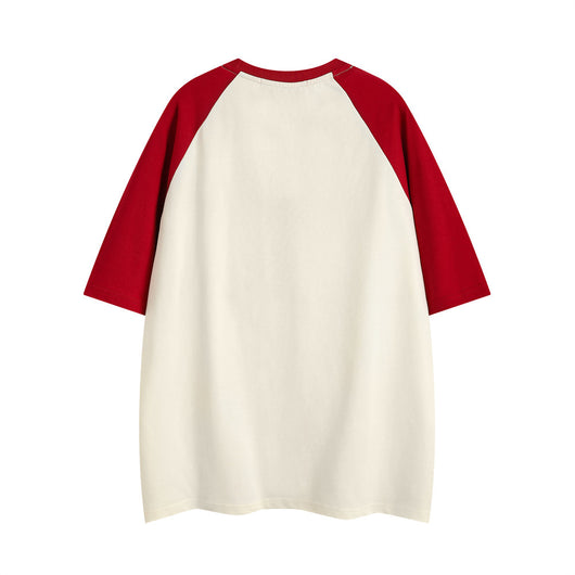 Camiseta Holgada con Letras para Hombre - Manga Corta - Image 20