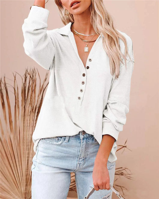 Blusa Manga Larga Básica para Mujer - Colores Lisos Otoño e Invierno - Image 16