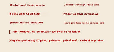 Calcetines Divertidos Hamburguesa Navideña - Regalo Perfecto para Fiestas - Image 21