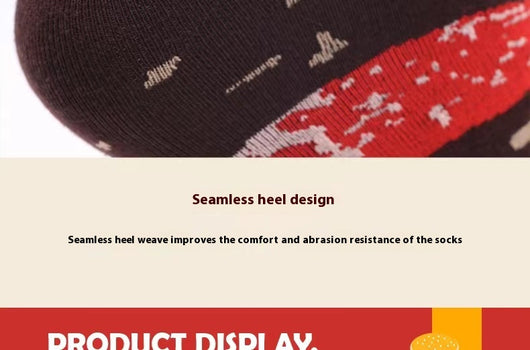 Calcetines Divertidos Hamburguesa Navideña - Regalo Perfecto para Fiestas - Image 26