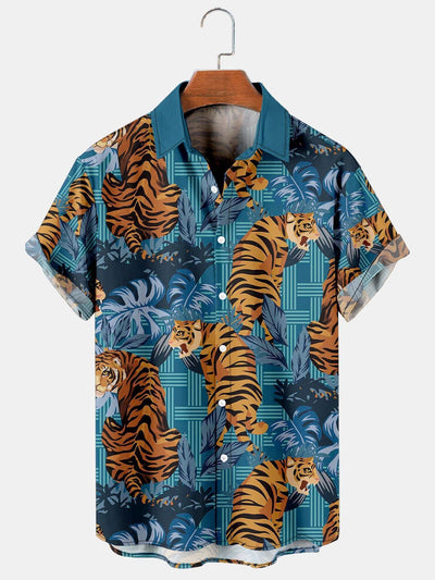 Camisa Hawaiana Estampada Casual para Hombre - Perfecta para Vacaciones - Image 14