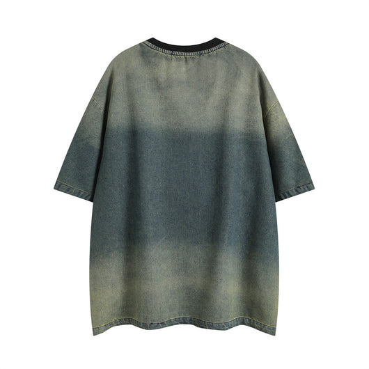 Playera Tie-dye Degradado en Denim para Hombre - Image 22