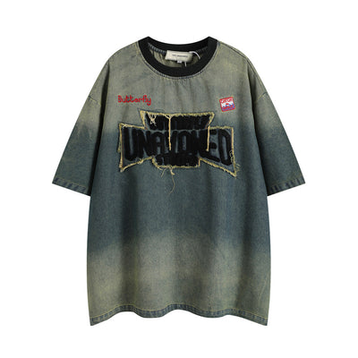Playera Tie-dye Degradado en Denim para Hombre - Image 25