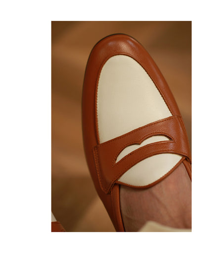 Zapatos Casuales de Cuero Champagne para Hombre - Estilo Moderno - Image 9
