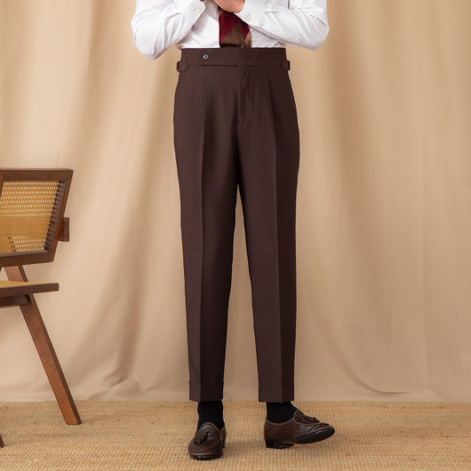Pantalón de Vestir Hombre Cintura Alta Liso Corte Recto - Image 19