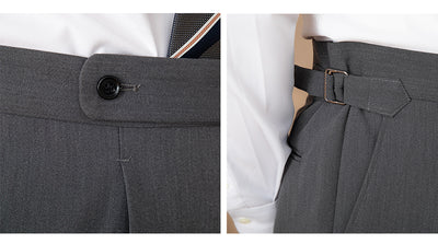 Pantalón de Vestir Hombre Cintura Alta Liso Corte Recto - Image 22