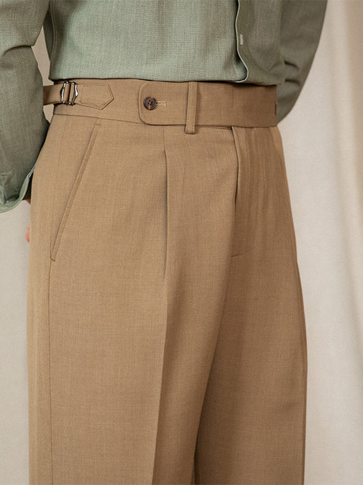 Pantalones Retro Británicos de Cintura Alta - Estilo Casual Elegante - Image 24