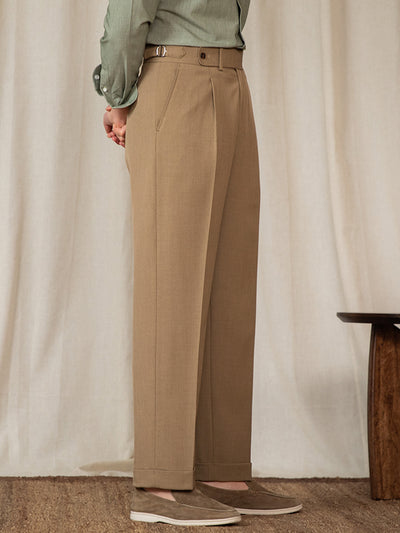 Pantalones Retro Británicos de Cintura Alta - Estilo Casual Elegante - Image 25