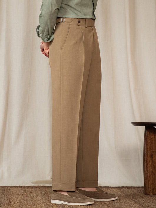 Pantalones Retro Británicos de Cintura Alta - Estilo Casual Elegante - Image 25