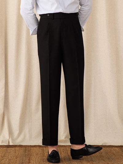 Pantalones Retro Británicos de Cintura Alta - Estilo Casual Elegante - Image 27