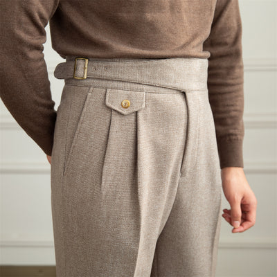 Pantalones Rectos de Cintura Alta para Hombre - Image 15