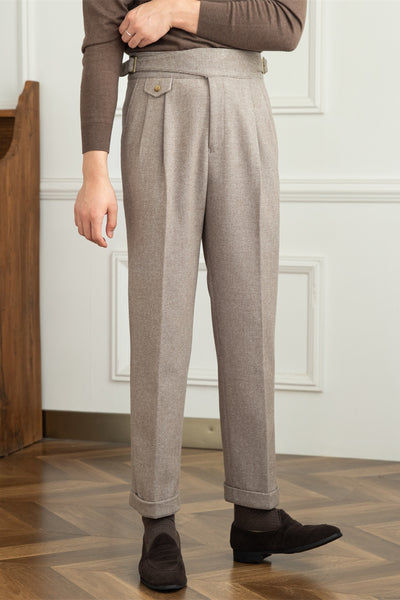 Pantalones Rectos de Cintura Alta para Hombre - Image 20
