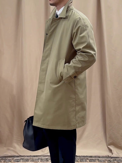 Abrigo Tipo Gabardina Business Casual de Solapa Simple - Image 21