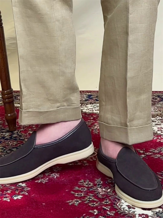 Zapatos Casuales de Ante para Hombre con Suela Gruesa de Goma - Image 10