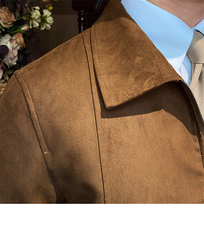 Chaqueta Bomber de Gamuza para Hombre - Image 10