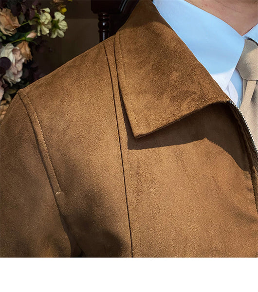 Chaqueta Bomber de Gamuza para Hombre - Image 10