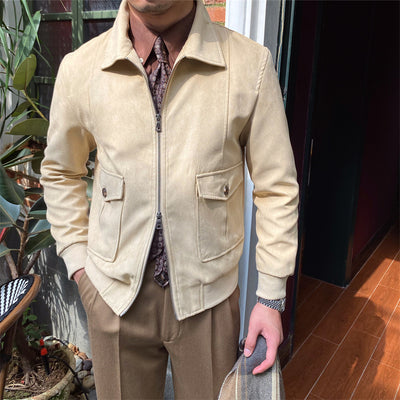 Chaqueta Bomber de Gamuza para Hombre - Image 13