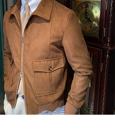 Chaqueta Bomber de Gamuza para Hombre - Image 15