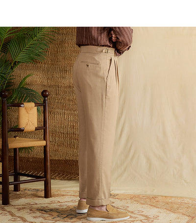 Pantalón Lino Algodón Cintura Alta Recto Casual - Image 20