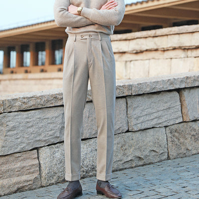 Pantalones de Traje Slim Fit para Hombre con Caída Relajada - Image 8