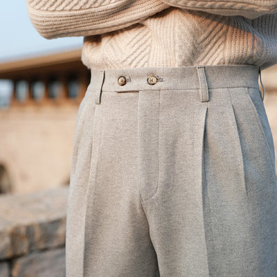 Pantalones de Traje Slim Fit para Hombre con Caída Relajada - Image 9