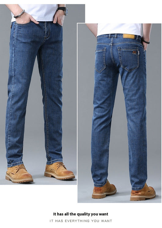 Jeans Rectos Sueltos de Seda de Hielo para Verano - Image 28