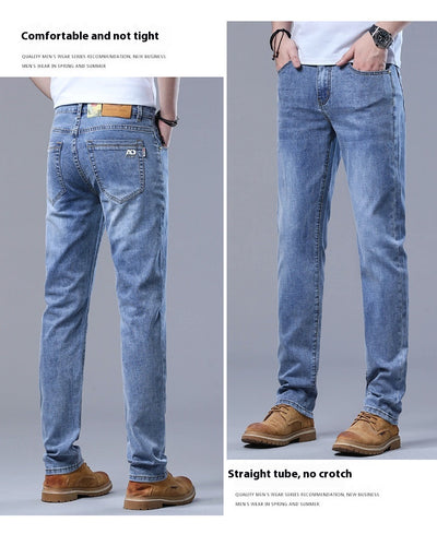 Jeans Rectos Sueltos de Seda de Hielo para Verano - Image 31