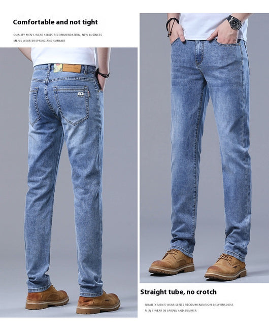 Jeans Rectos Sueltos de Seda de Hielo para Verano - Image 31