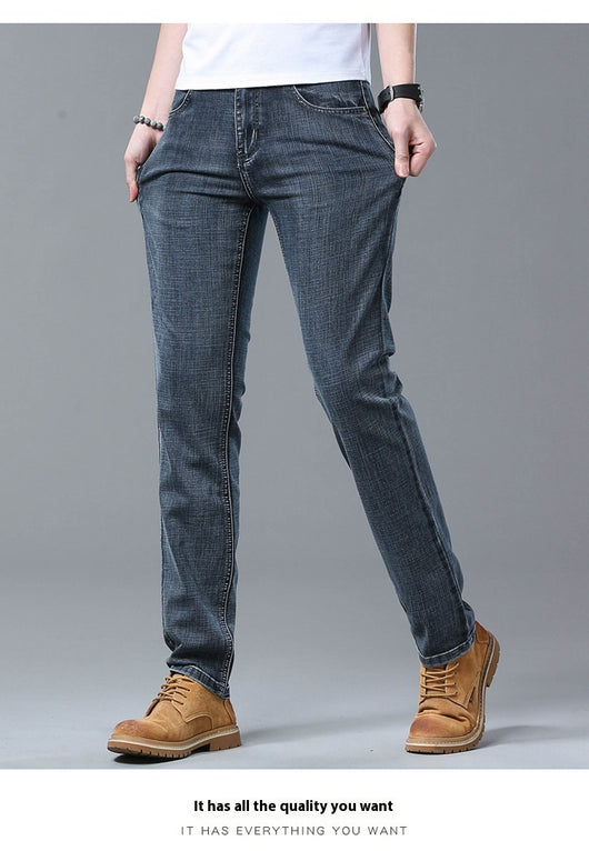 Jeans Rectos Sueltos de Seda de Hielo para Verano - Image 32