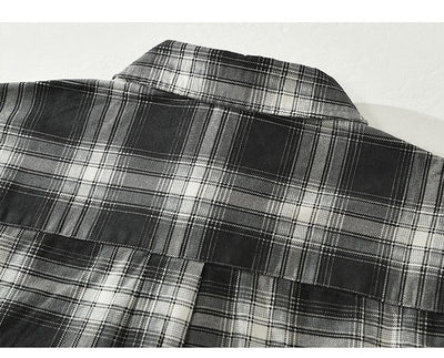 Camisa Cuadriculada Suelta y Cómoda para Hombre - Image 24