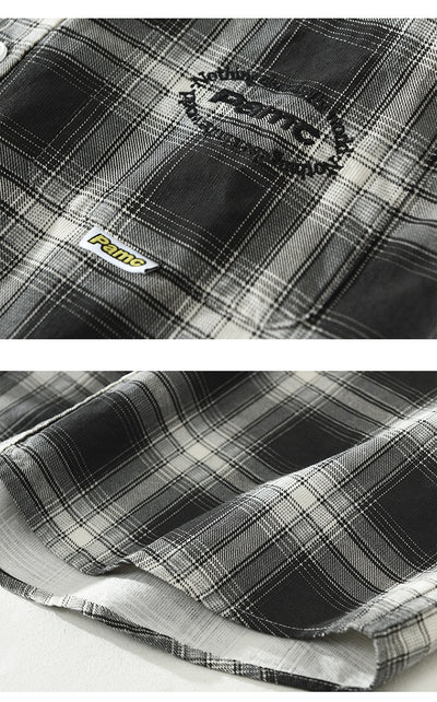 Camisa Cuadriculada Suelta y Cómoda para Hombre - Image 25