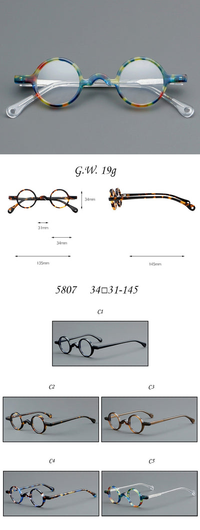 Gafas Redondas Retro de Acetato - Image 42