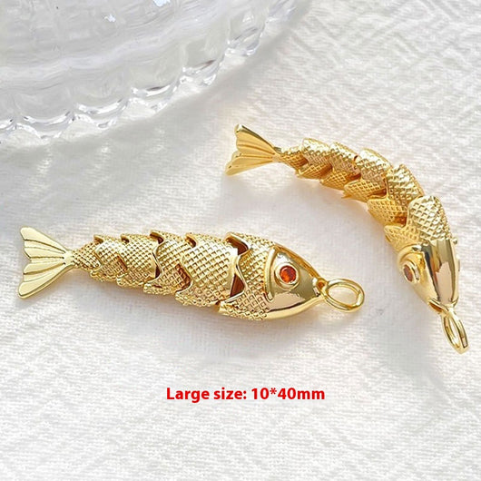 Colgante Pez Jacinto Dorado - Accesorio Artesanal DIY para Mujer - Image 17