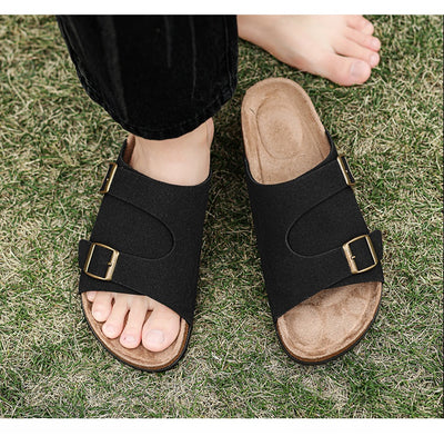 Sandalias Dobles de Ante de Corcho - Image 25