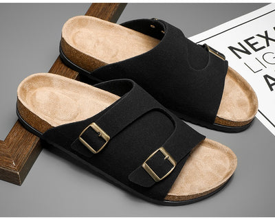 Sandalias Dobles de Ante de Corcho - Image 30