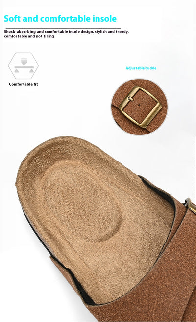 Sandalias Dobles de Ante de Corcho - Image 33