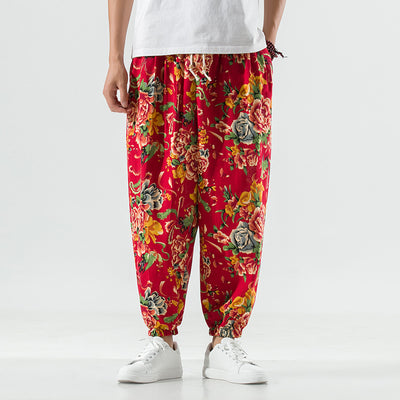 Pantalones Harem Cómodos de Algodón y Lino para Tallas Grandes - Image 8