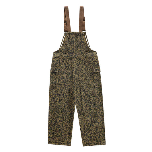 Pantalones Denim con Tirantes Estampado Leopardo Hombre Moda Urbana - Image 23
