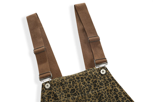 Pantalones Denim con Tirantes Estampado Leopardo Hombre Moda Urbana - Image 26