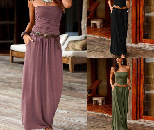 Vestido Tubo Escotado Estilo Festivo - Image 10