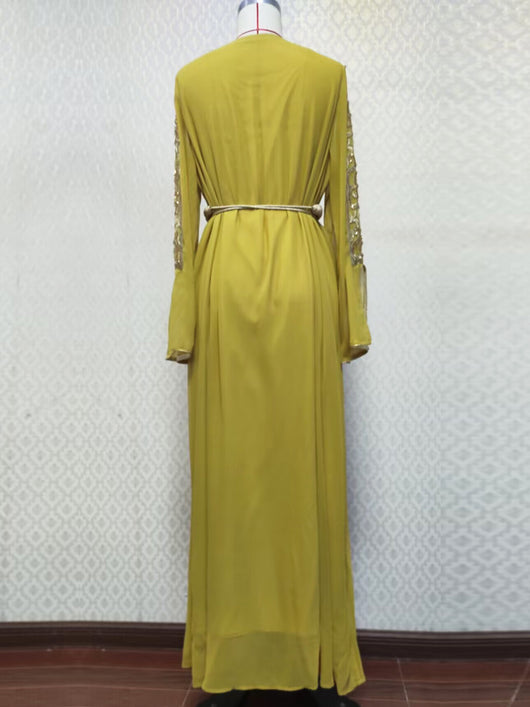 Vestido Árabe Dubái con Bordado y Apliques de Lujo - Image 52