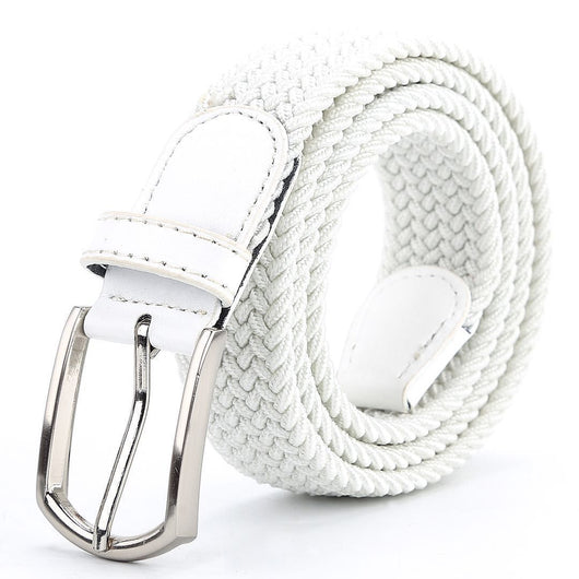 Cinturón de Cuero Tejido Elástico para Hombre - Image 30