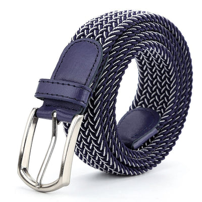 Cinturón de Cuero Tejido Elástico para Hombre - Image 31