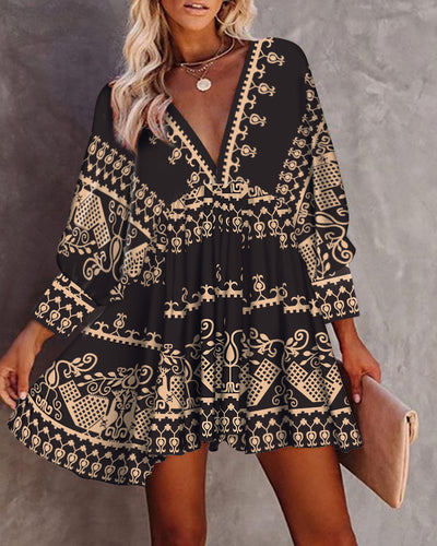 Vestido Retro Suelto para Mujer Manga Larga Casual Otoño - Image 8