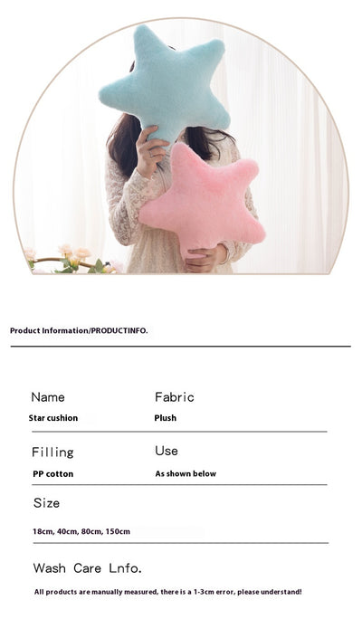 Almohada de Peluche Suave con Patrón de Estrellas - Regalo Perfecto Soft Girl - Image 48